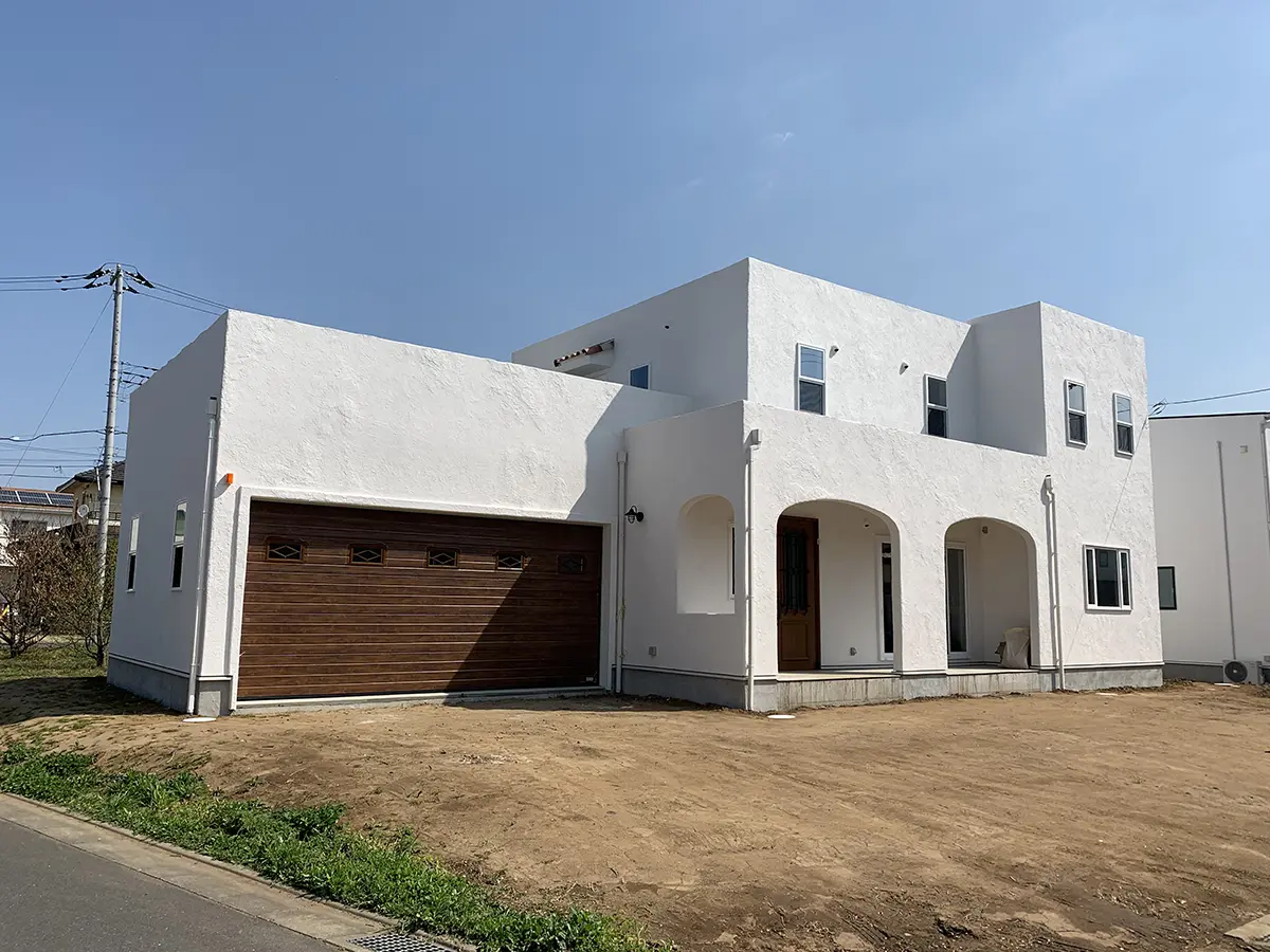 茨城県土浦市OAKSTYLE（オークスタイル）のアメリカンガレージスタイル住宅の外観