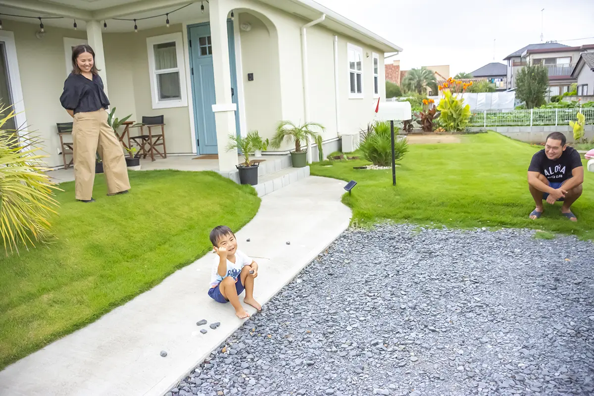 茨城県土浦市OAKSTYLE（オークスタイル）のハワイアンスタイル住宅を建てたご家族